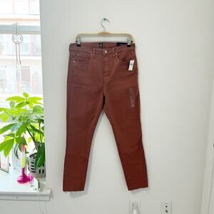 NEW Gap Red High Rise True Skinny Jeans Size 30